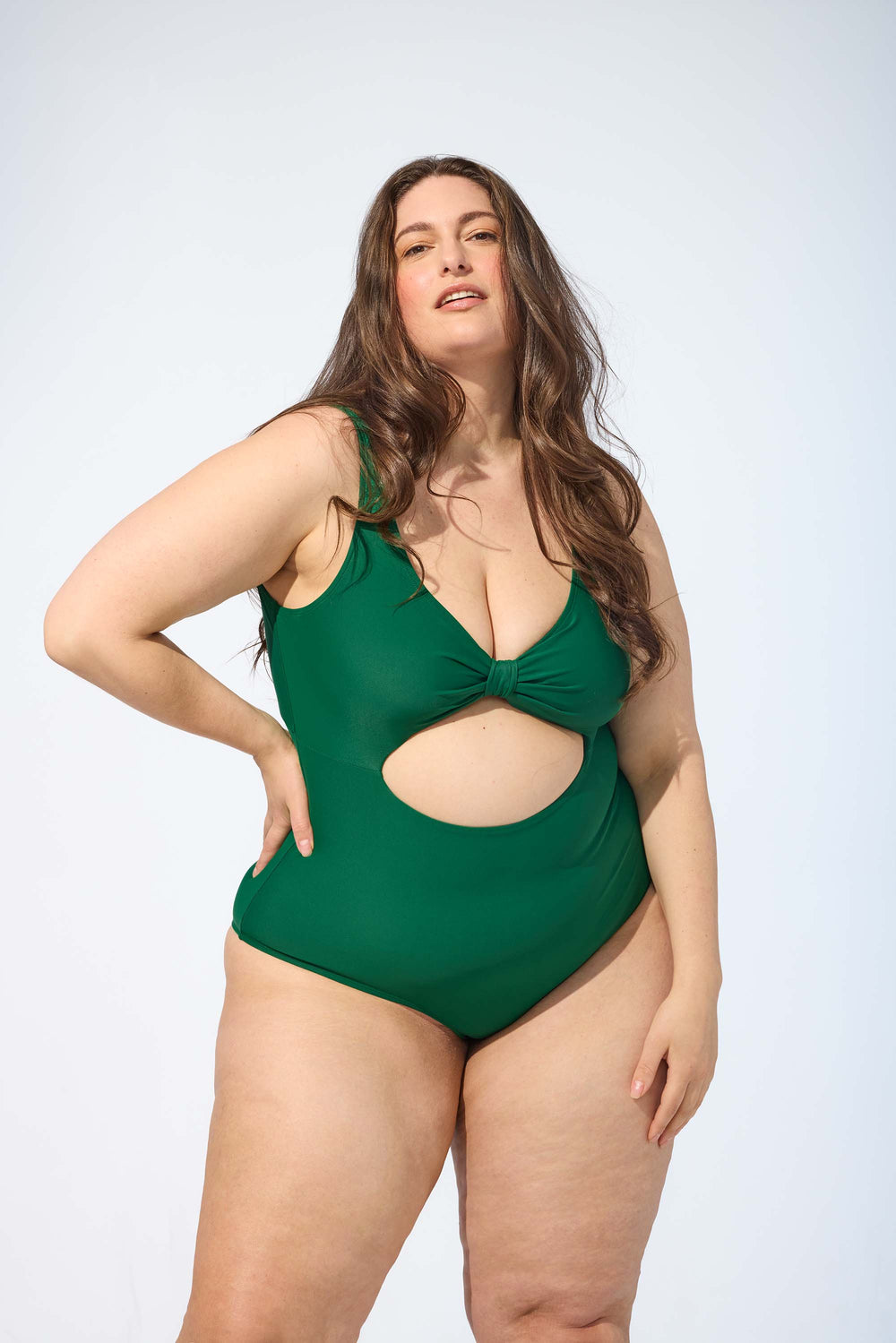 NICOLE - One piece in Forest green