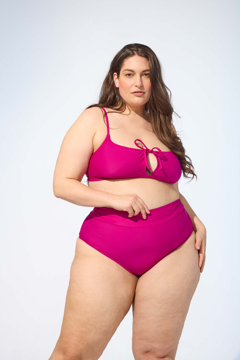OPHELIA - Bikini top in Fuchsia pink