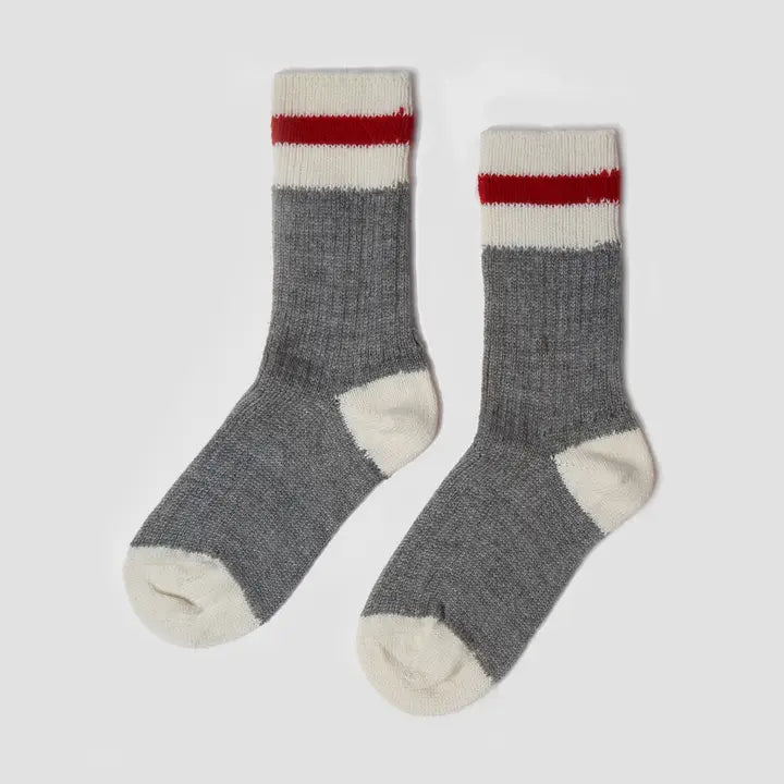 MUTTONHEAD -  Small Red stripe socks
