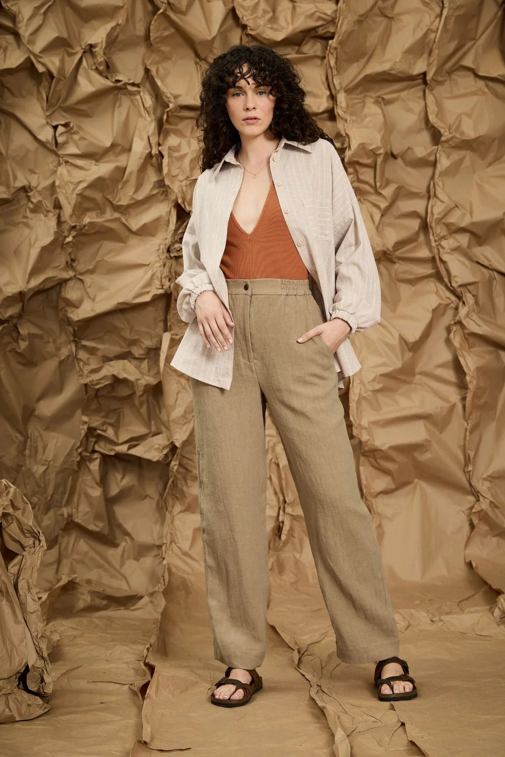 MELOW - Maurice pants -in latte