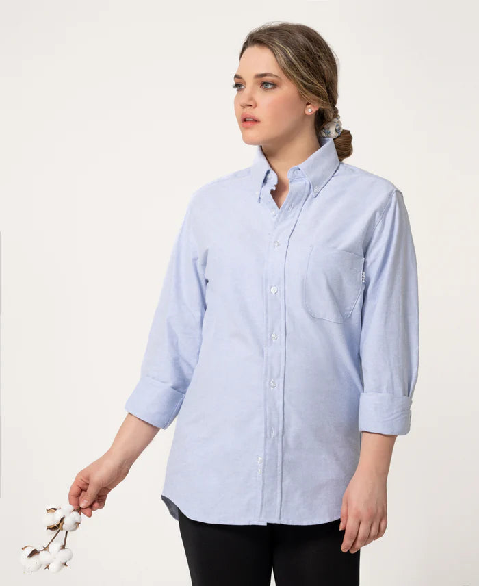 Gaia & Dubos - Organic cotton boyfriend button-down shirt