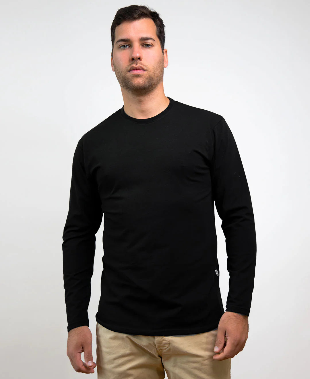 Gaia & Dubos - Organic cotton boyfriend long-sleeve shirt - black