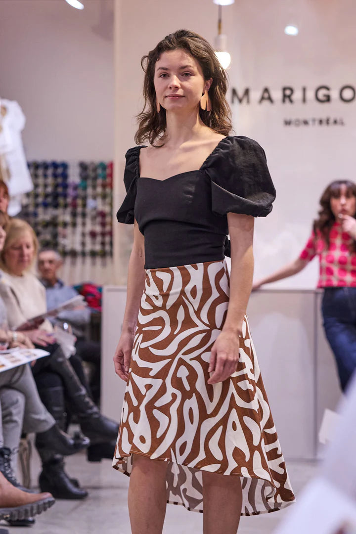 MARIGOLD - Salome skirt - brown wave