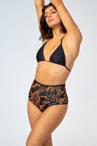 FLORA – High waist bikini bottom in Sandy breeze print - Selfish swimwear Bottom