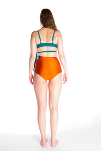 FLORENCE – Bikini high waist bottom in Bronze orange - Selfish swimwear Bottom