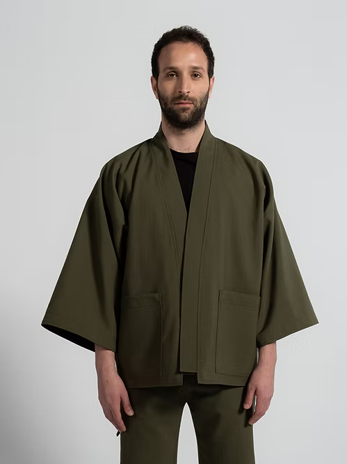 1ER MAI - Kimono black & green reversible