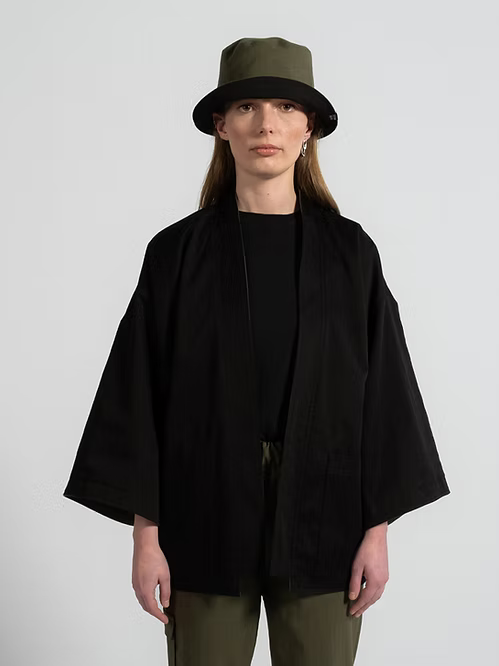 1ER MAI - Kimono black & green reversible