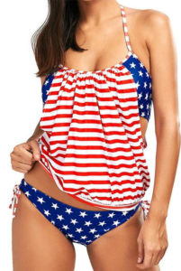 american flag bathing suit wrap