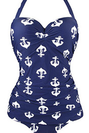 cute 50s sailor retro one piece