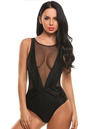 mesh sheer swimsuit