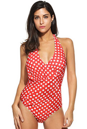 polkadot retro swimsuit