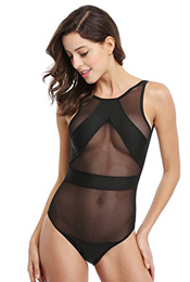 sheer or mesh swimsuit